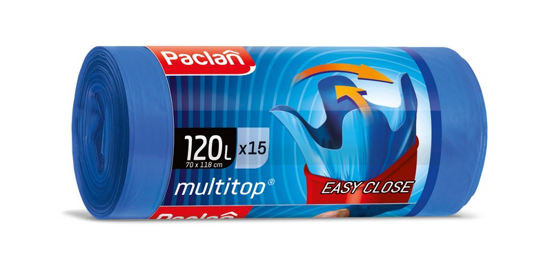 Pytle na odpad 120l. 15ks. PACLAN MULTITOP 25µ. M